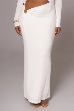 JLUXLABEL White Summer Romance Cutout Dress