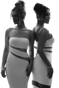 JLUXLABEL White Unpredictable Midi Dress