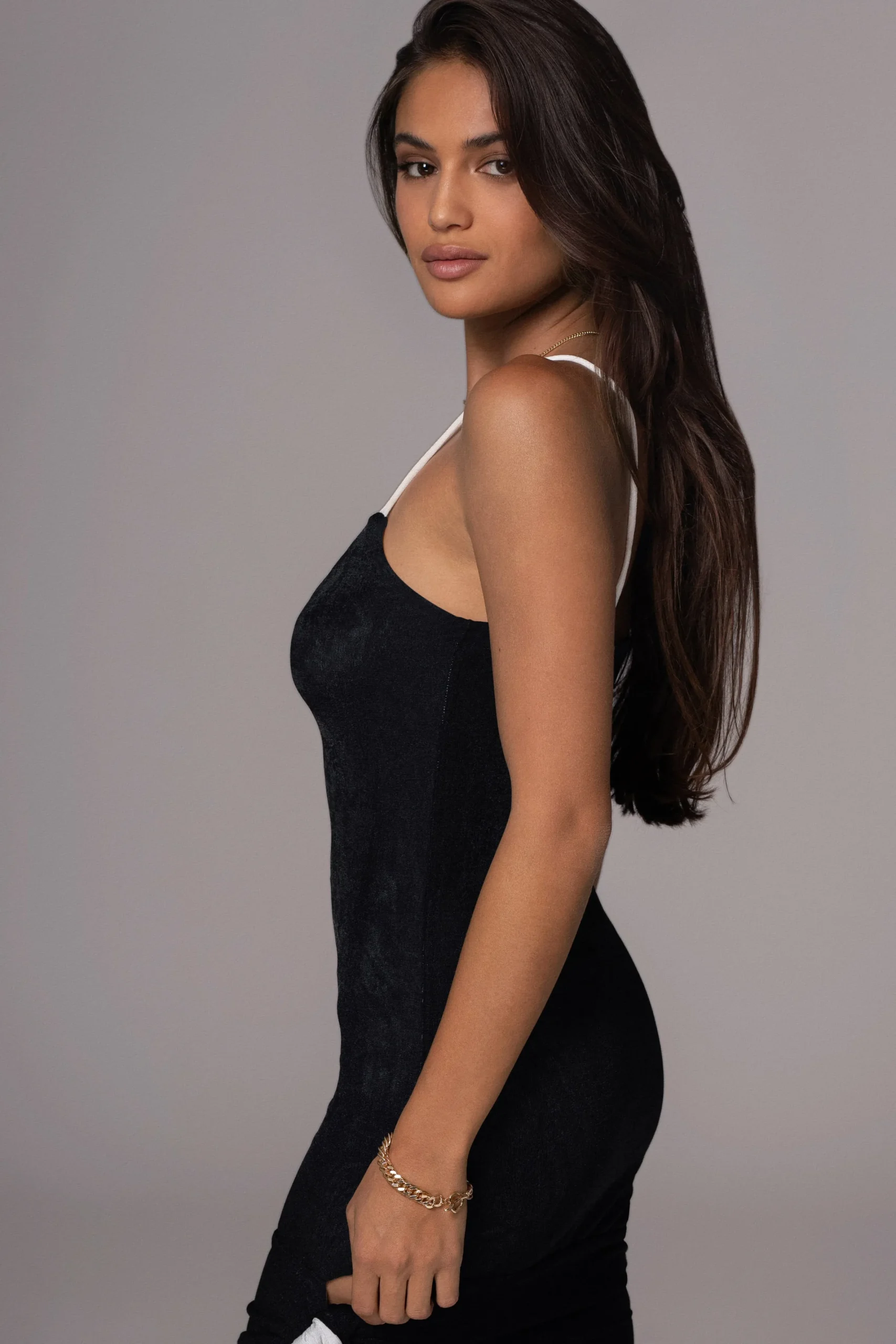 JLUXLABEL White/Black Mirage Reversible Mini Dress