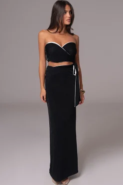 JLUXLABEL White/Black Venus Reversible Skirt Set