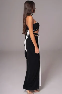 JLUXLABEL White/Black Venus Reversible Skirt Set