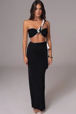 JLUXLABEL White/Black Venus Reversible Skirt Set