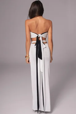 JLUXLABEL White/Black Venus Reversible Skirt Set