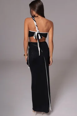 JLUXLABEL White/Black Venus Reversible Skirt Set
