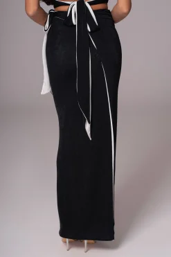 JLUXLABEL White/Black Venus Reversible Skirt Set