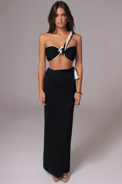 JLUXLABEL White/Black Venus Reversible Skirt Set