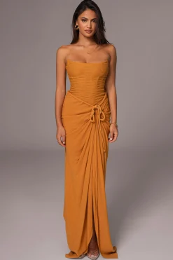 JLUXLABEL Yellow Fenix Reversible Linen Corset