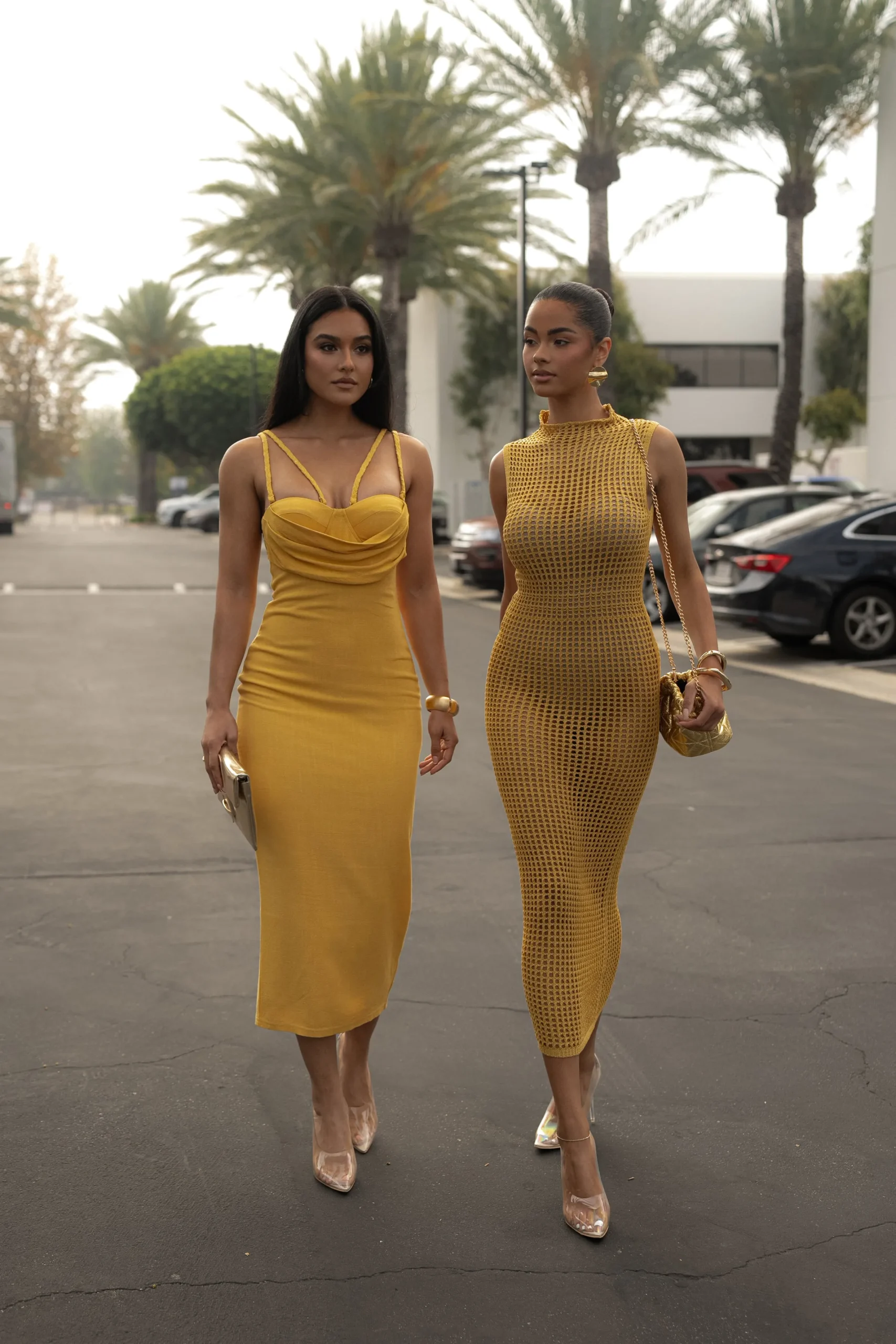 JLUXLABEL Yellow Linen Visions Of You Dress